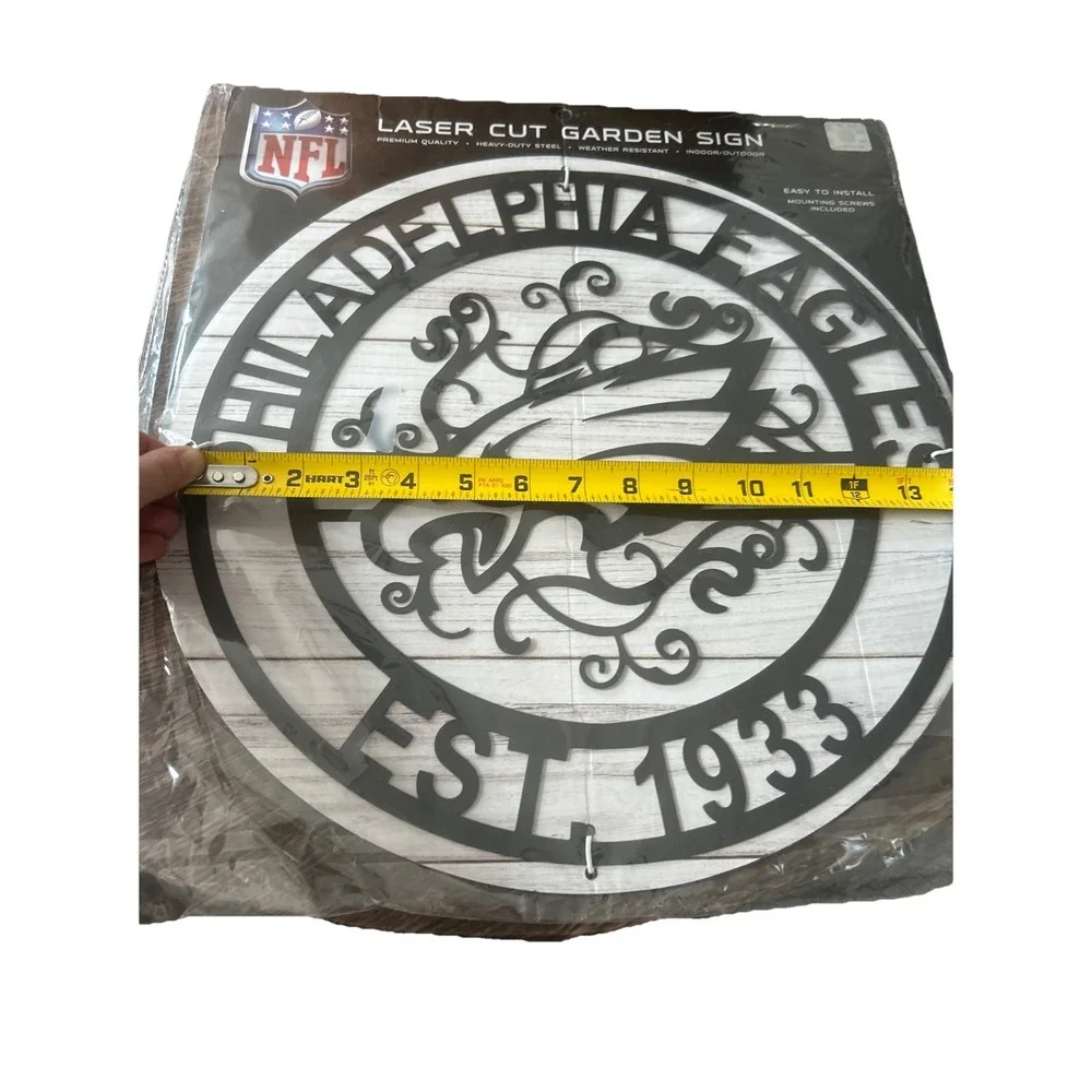 NFL Laser Cut Metal Sign Officially Licensed Party Animal! Philadelphia Eagles